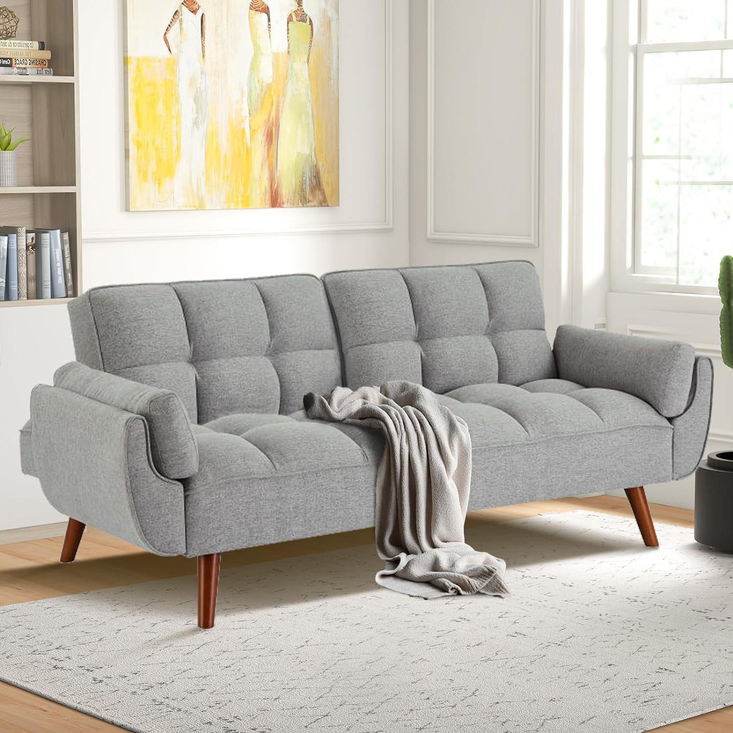 Double+75.39''+Inch+Futon+Sofa